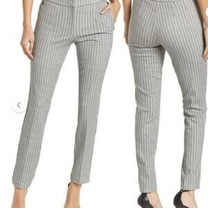 Amanda + Chelsea Black White Ankle Pant Trouser Size 8